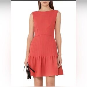 Reiss Marisa Pin Tucked A Line Mini Dress Size 6
Women Sleeveless In Lotus Red
